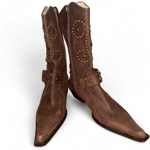 Luciano Padovan Tan Leather Shoes